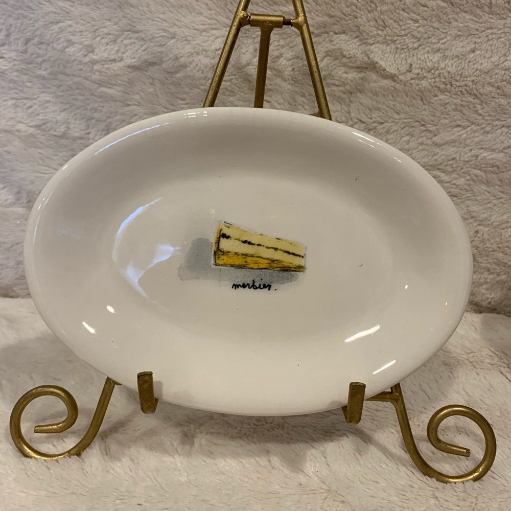 Rae Dunn morbier cheese artisan oval plate